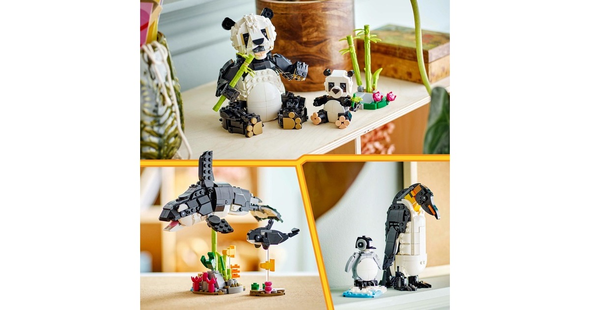 LEGOCreator 3-in-1 - Wilde dieren: pandafamilie Constructiespeelgoed  (31165)