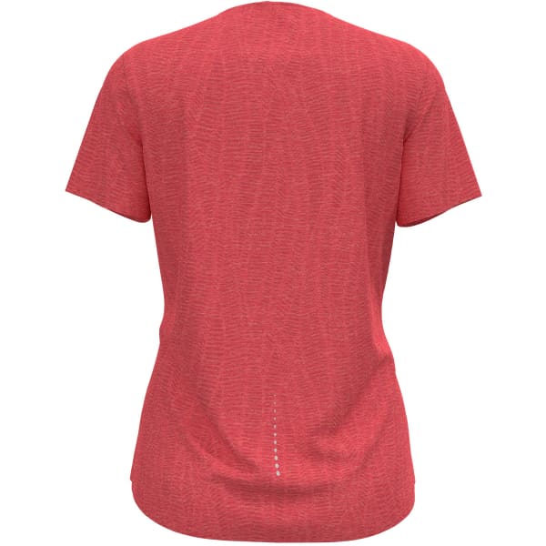 T-shirt running ODLO MC ZEROWEIGHT ENGINEERED CHILL-TEC S/S CREW NECK W AMERICAN BEAUTY MELANGE
