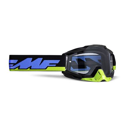 Masque cross FMF VISION POWERBOMB TALLADEGA 2022 - Bleu / Jaune
