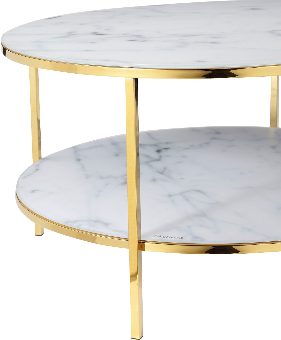 SalesFever Couchtisch »Caorle Coffeetable im minimalistischen Stil« Eleganz trifft Stil: Tischplatten in Marmoroptik