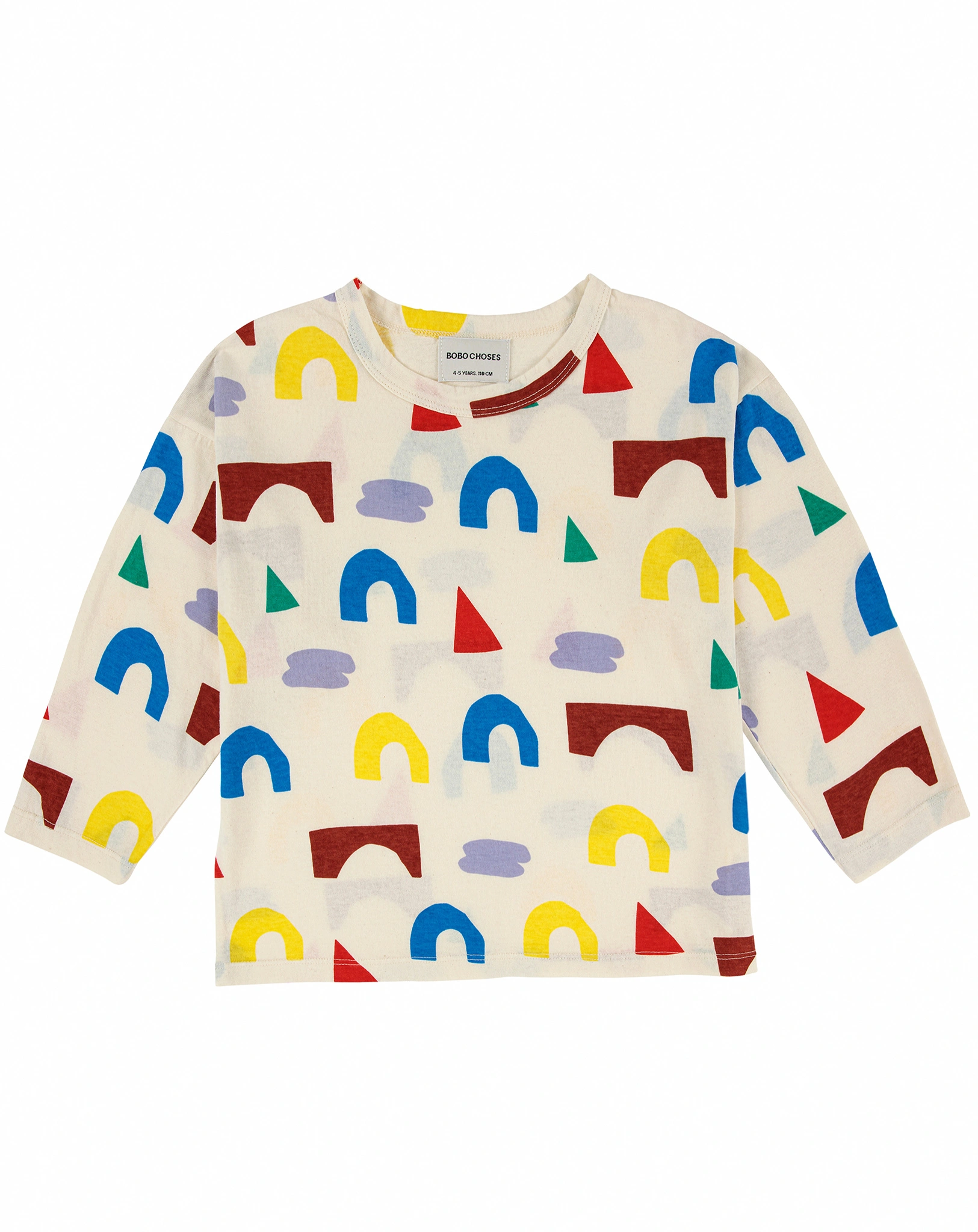Langarmshirt PLAYFULL AOP in beige
