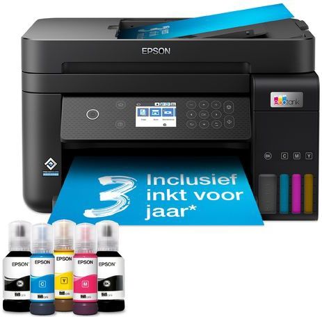 Epson - EcoTank ET-3850 - A4-Inkjetprinter - Wit - Met Navulbare Inkttanks