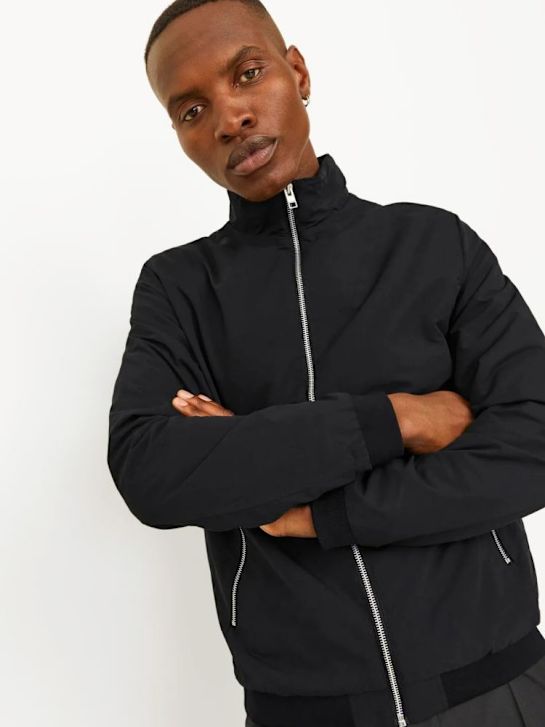 JACK & JONES Übergangsjacke Schwarz