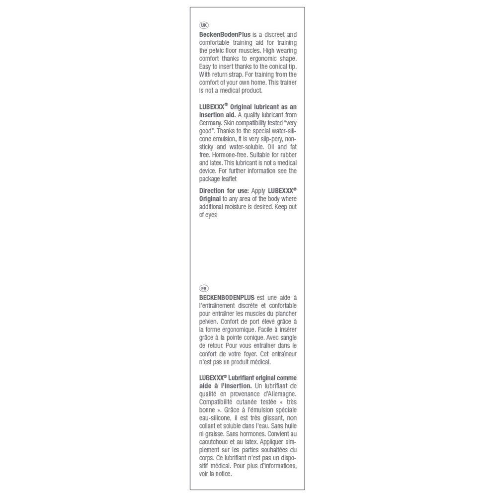 LUBEXXX® BeckenBodenPlus Trainingshilfe-Set
