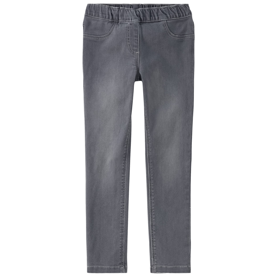 Famy Mädchen Jeggings mit Stretch-Bund grau