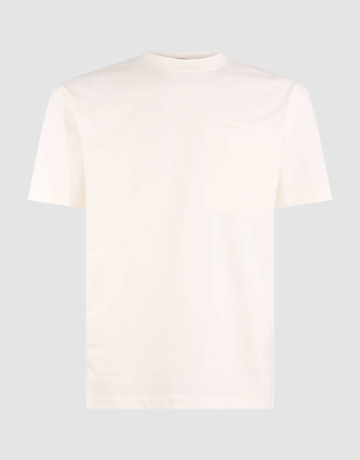 Pocket T-shirt Gebroken Wit