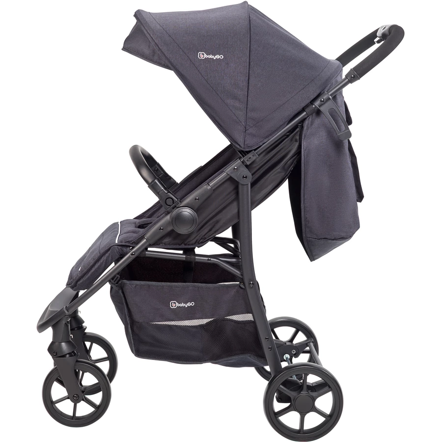 babyGO Kombikinderwagen 3 in 1 Black