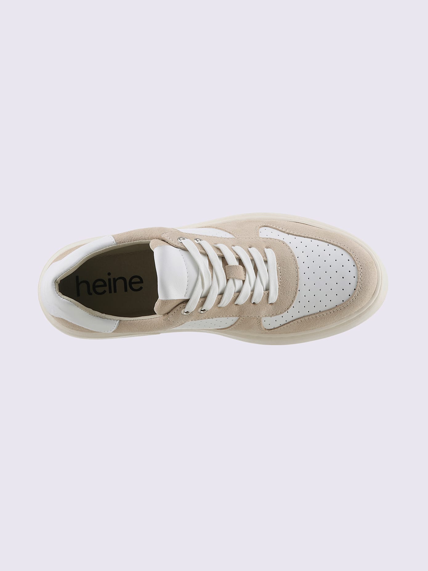 Baskets cuir de bœuf nappa et velours