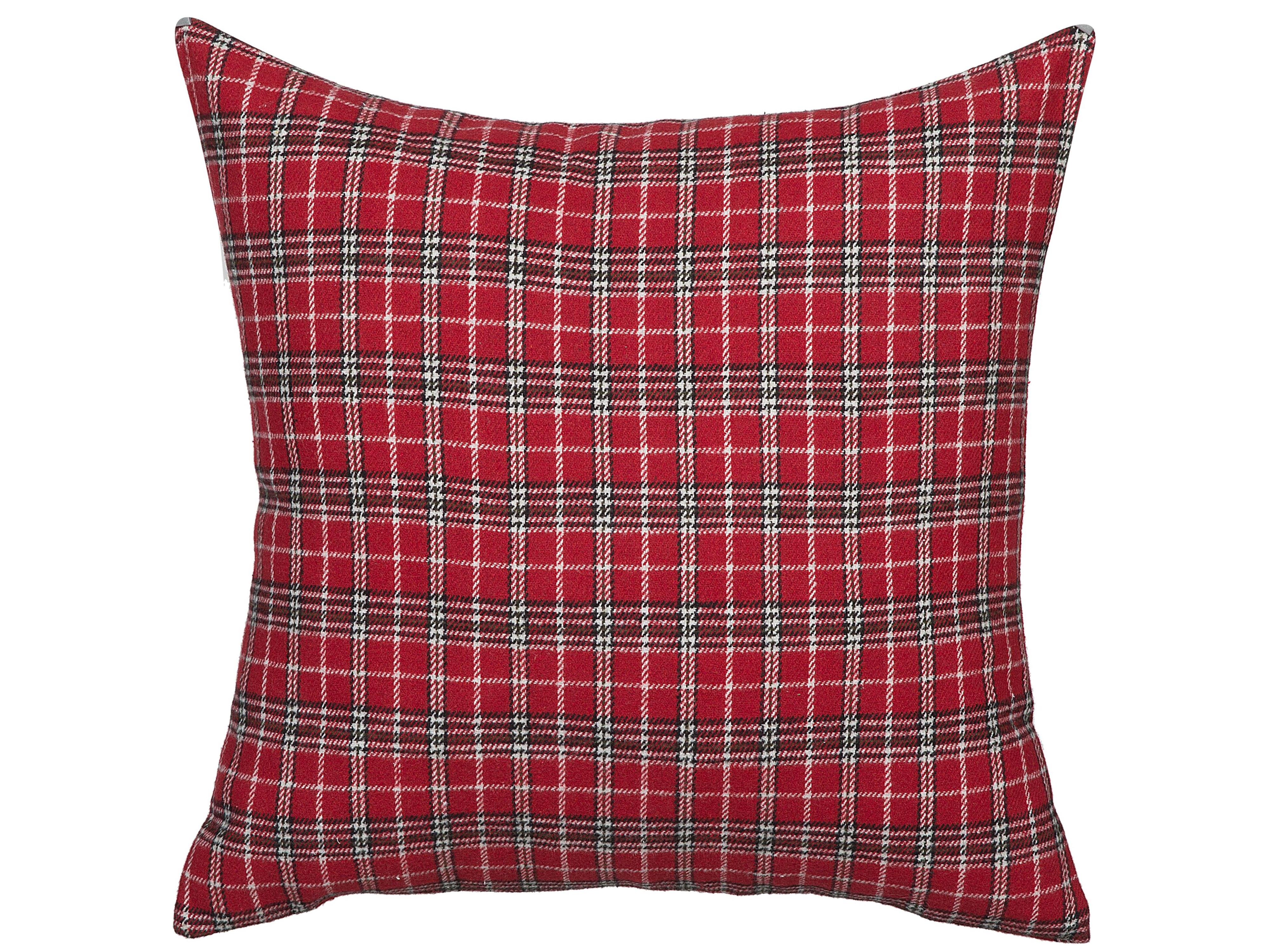 Set van 2 sierkussens COMET 45 x 45 cm Donkerrood kerstmotief