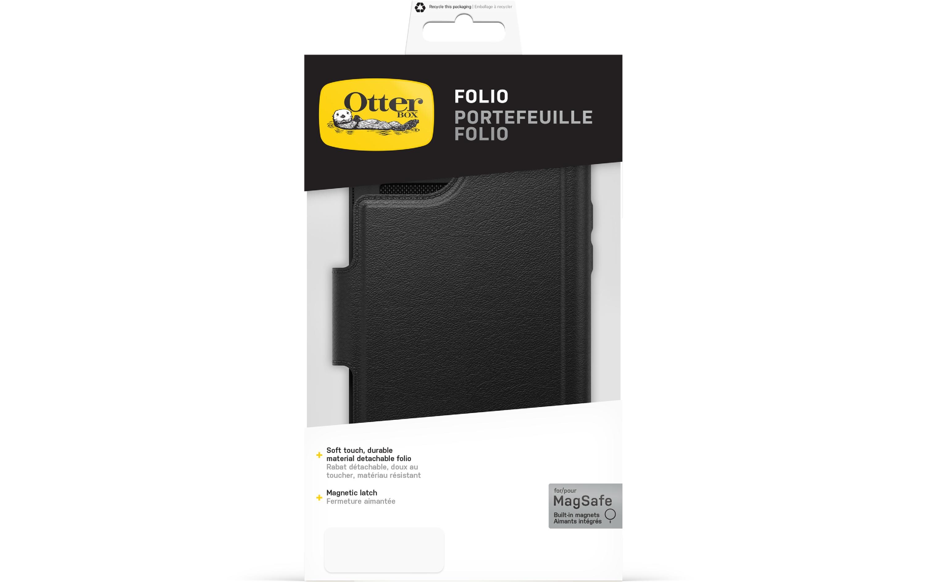 Book Cover Folio für MagSafe iPhone 14 Plus SchwarzBookcover-Folio für das Apple iPhone 14 Pro Max mit MagSafe Lademöglichkeit