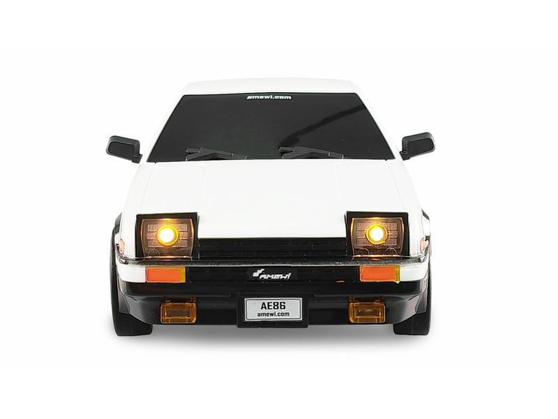 Amewi Drift AE86 Sprinter Trueno RWD, Weiss, RTR, 1:18 Kleiner JDM Drifter mit Heckantrieb