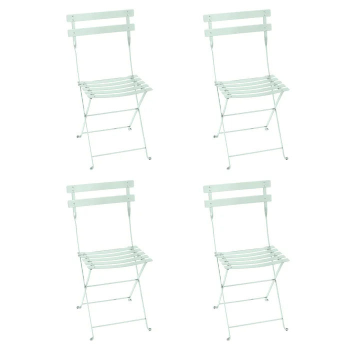 Fermob - Bistro Klappstuhl Metall, gletscherminze (4er-Set)
