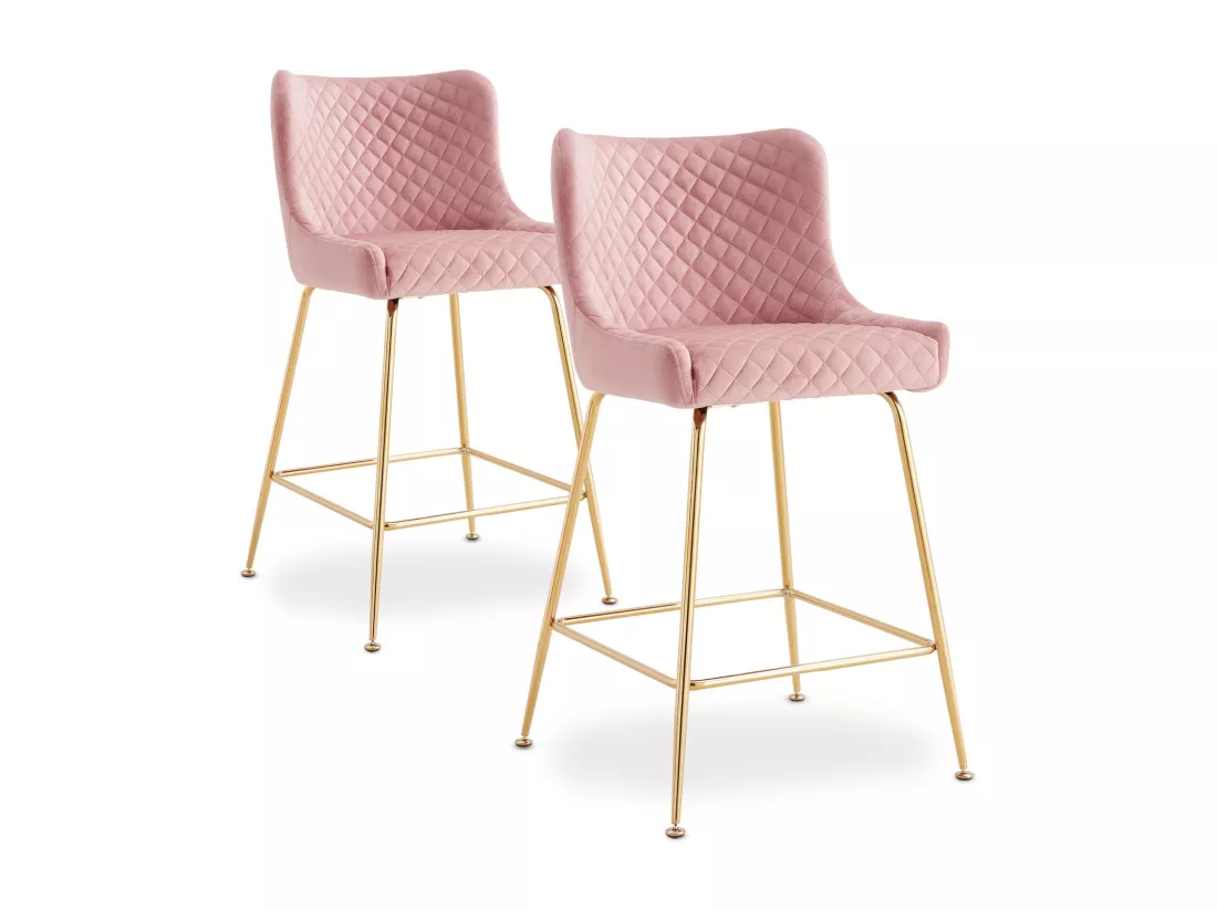 Lot de 2 Chaises de Bar Design 