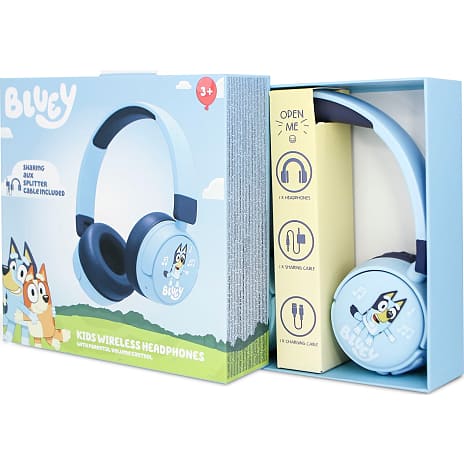 Bluey trådløse on-ear høretelefoner - lyseblå
