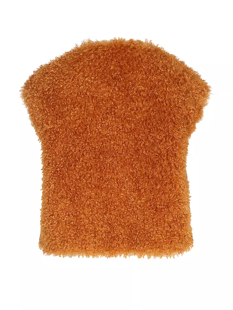 LUISA CERANO Gilet in Felloptik  orange
