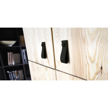 Knop Noah zwart 28mm