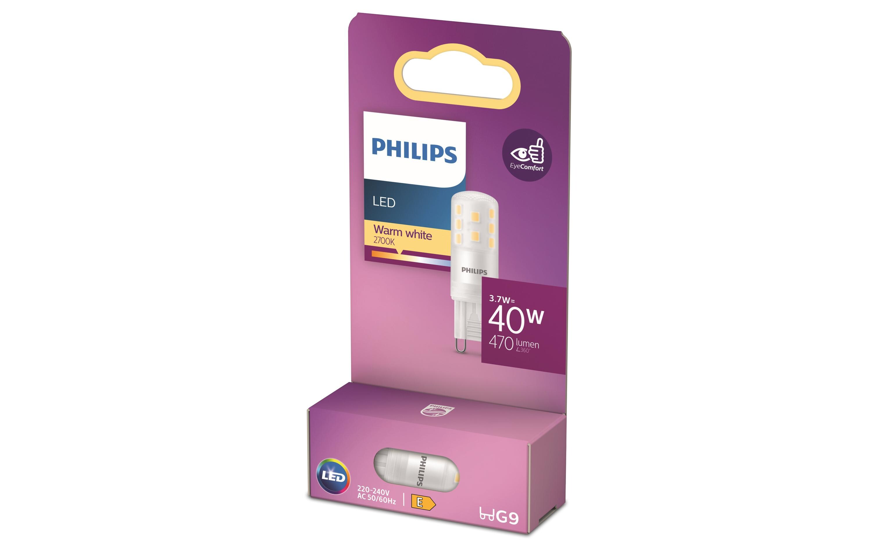 LED Lampe 3.7 W (40 W), G9, 470 lm, 2700K, WarmweissLeuchtmittel