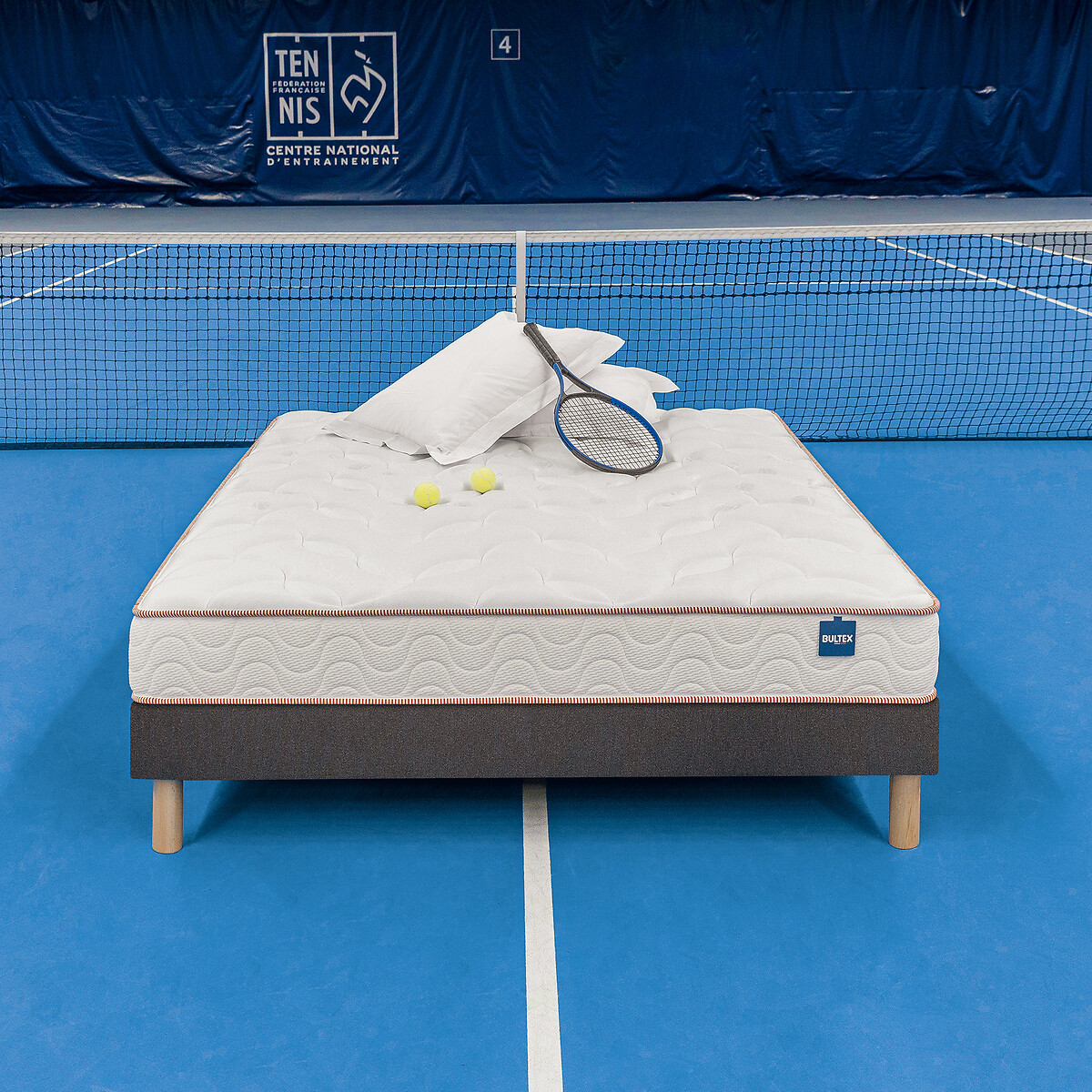 BULTEX<br>Conjunto de colchão Bultex Nano + estrado de ripas
