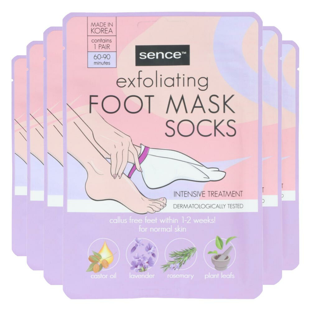 6x Sence Voetmasker Exfoliërend1 paar