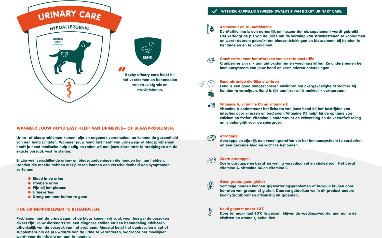 Proline Boxby hondensnoepjes urinary care eend 100 g