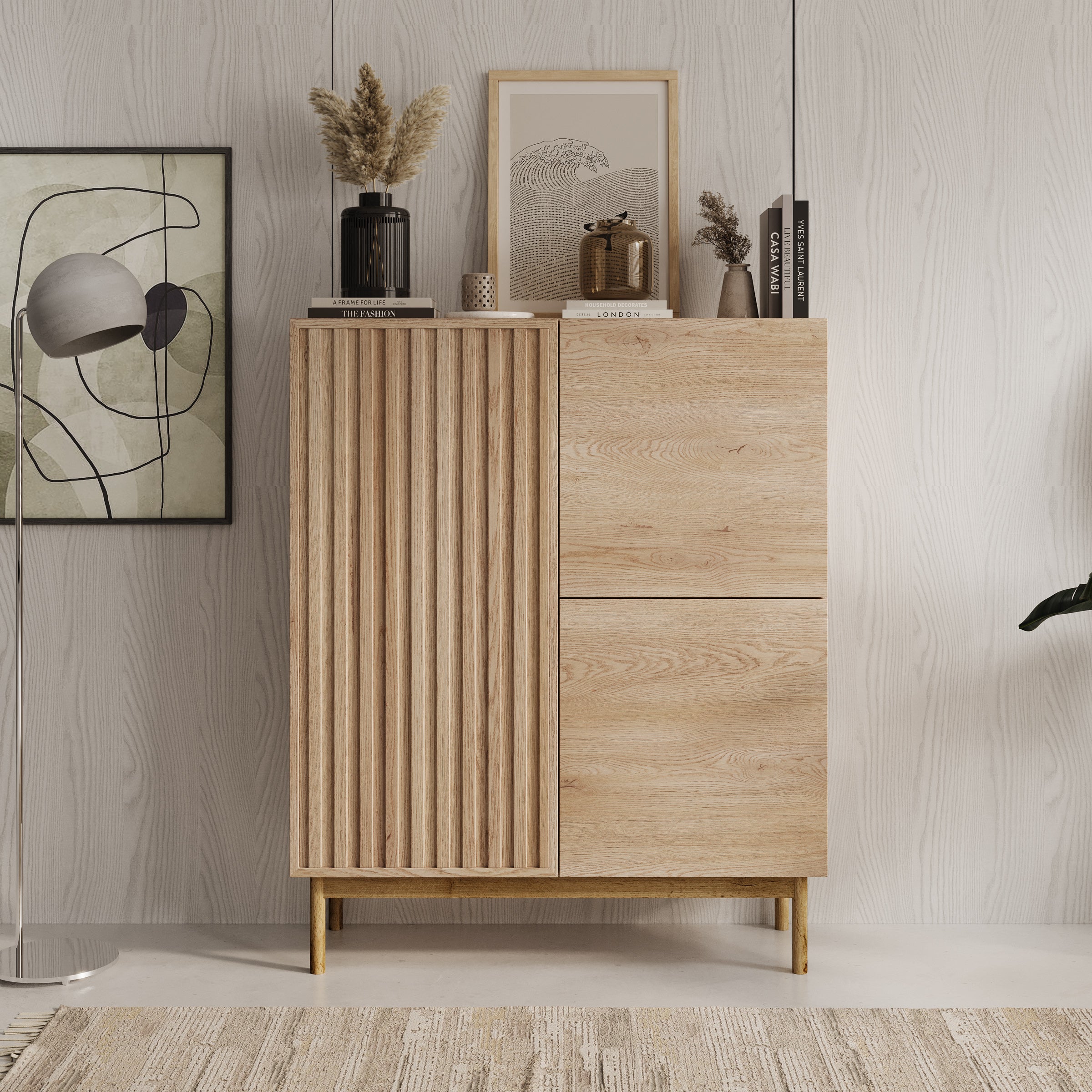 Meubella - Dressoir Storm - Eiken - 106 cm