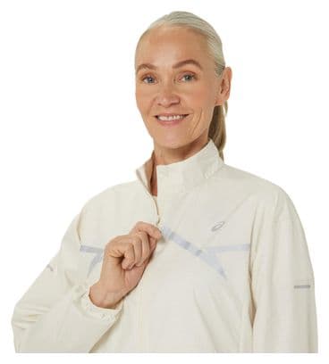 Veste coupe-vent Femme Asics Lite-Show Beige
