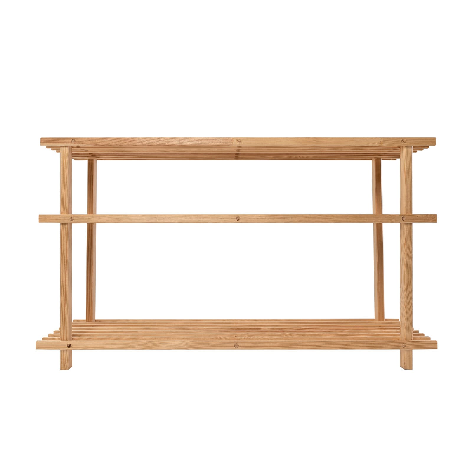 Schuhregal 3 Ebenen 77x45x26 cm Kiefernholz