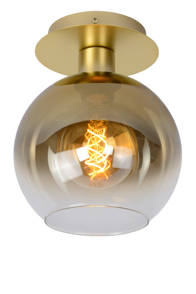 Lucide Marius plafondlamp 20cm 1x E27 goud mat