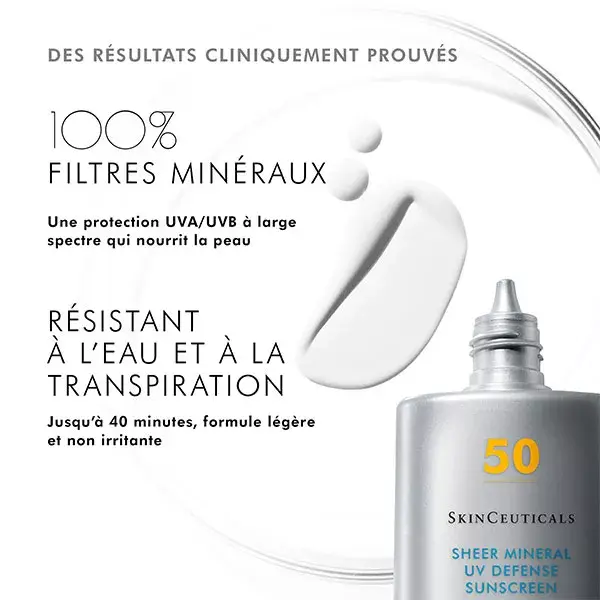Protetor solar facial SkinCeuticals Photoprotection Sheer Mineral UV Defense FPS 50 50ml
