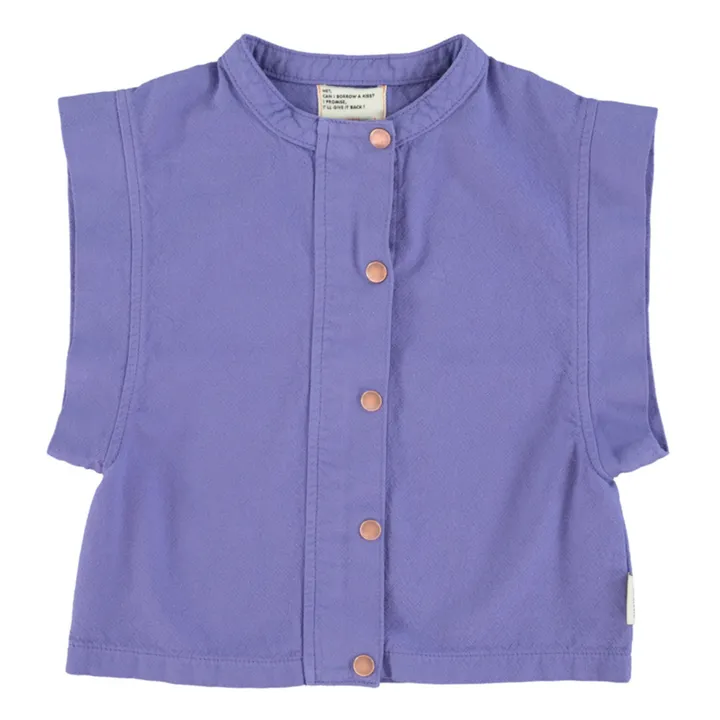 Piupiuchick Veste Sans Manches Hot Hot Coton Bio | Violet
