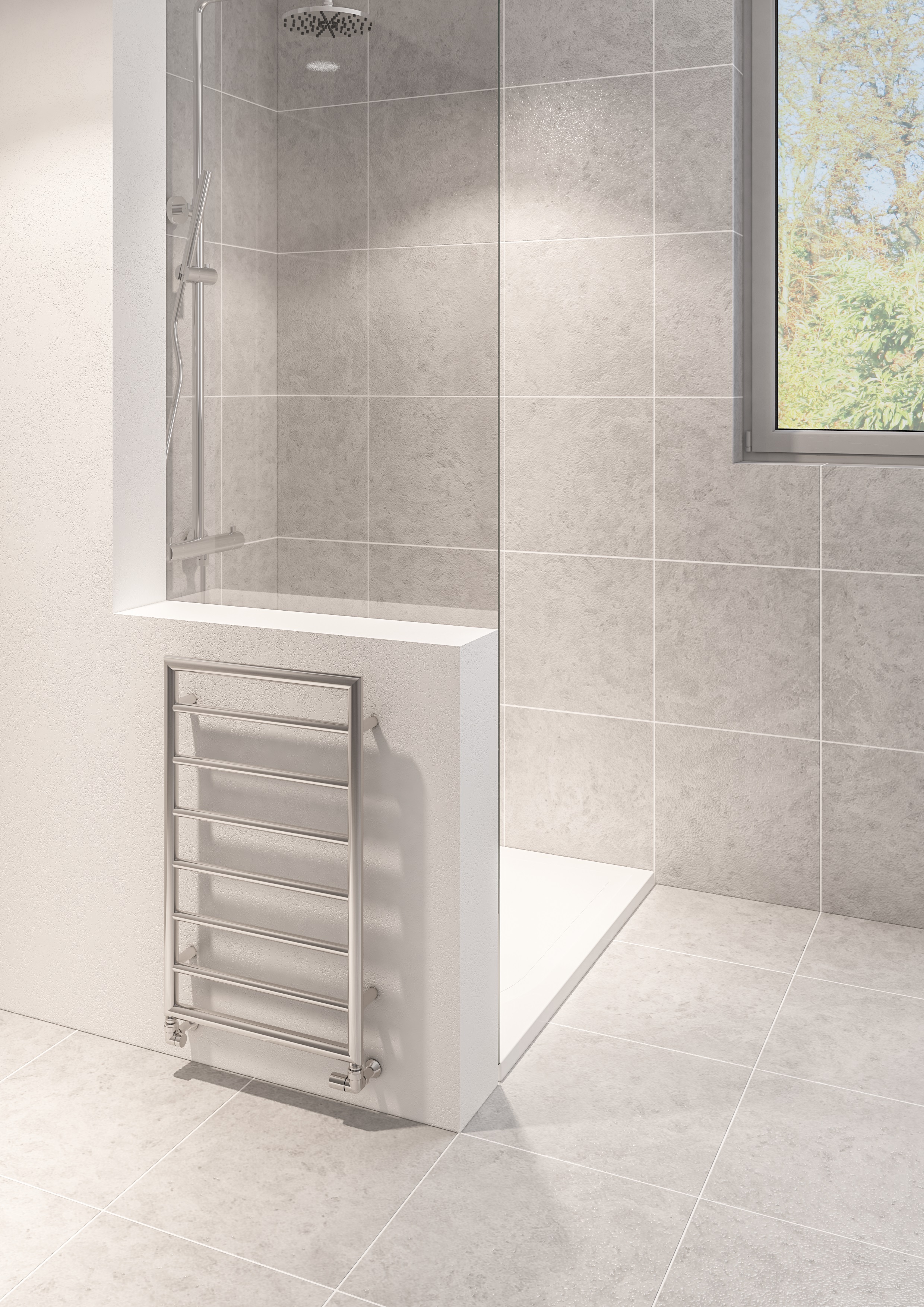 Eastbrook Kenilworth radiator 120 x 50cm 250 watt chroom