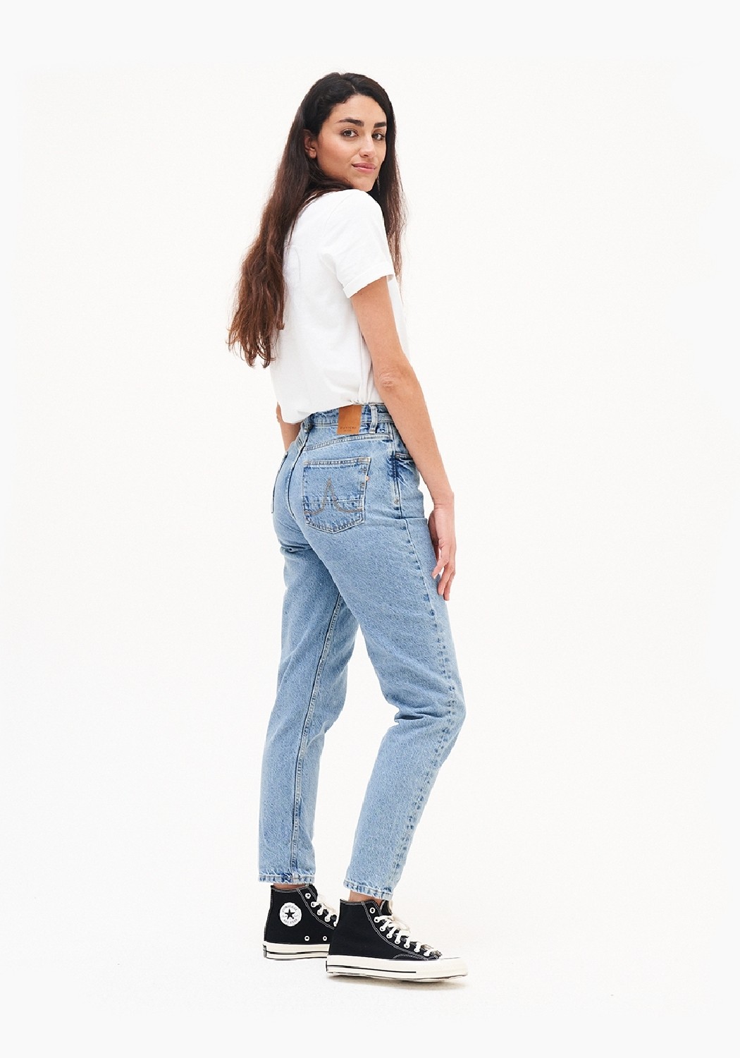 Kuyichi Damen-Jeans Nora Mom Fit Heritage Blue