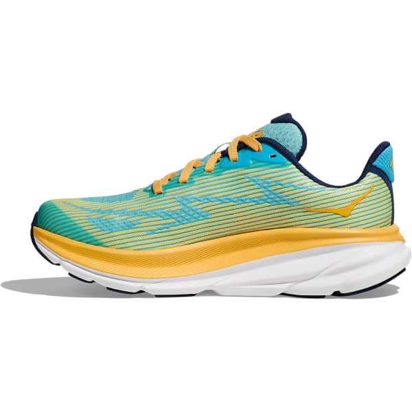 Chaussure running HOKA ONE ONE CLIFTON 9 YOUTH SWIM DAY / LETTUCE