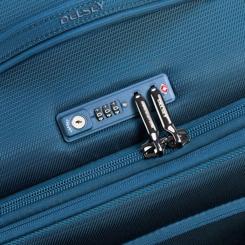 Valise cabine souple Montmartre Air 2.0 Extensible en rPET 55 cm Bleu