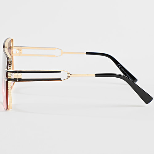 Lunettes De Soleil Doré Dégradé Doré