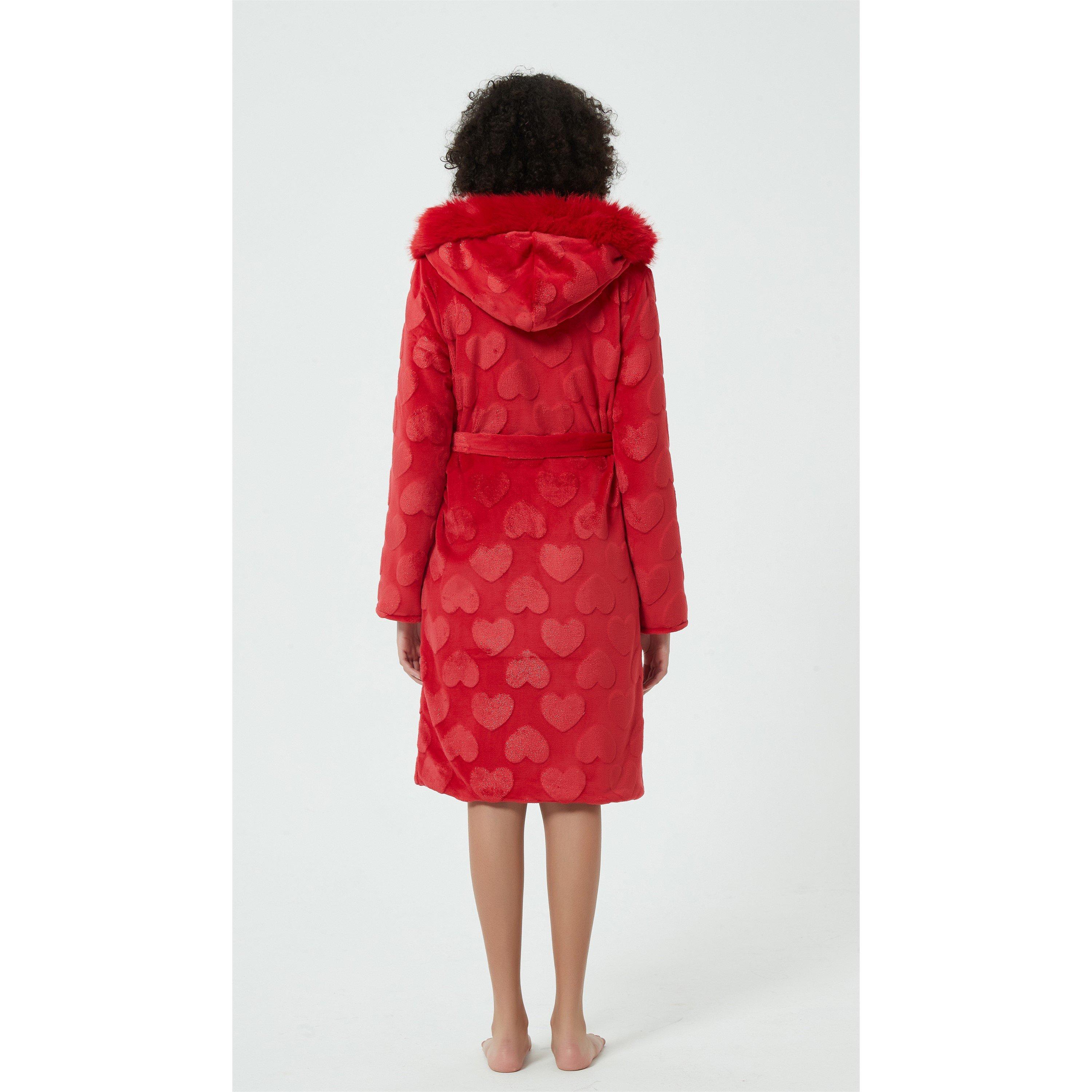 Linea Ladies Luxury Heart Sparkle Dressing Gown