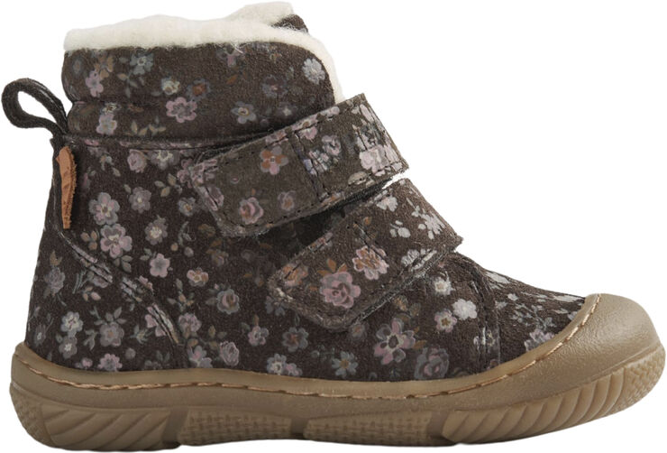 Wheat Winterboot Snug Tex Dark brown flowers