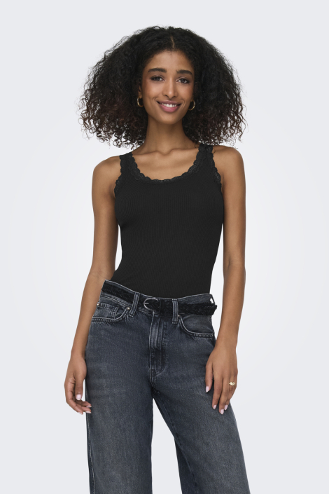 Only zwarte dames top