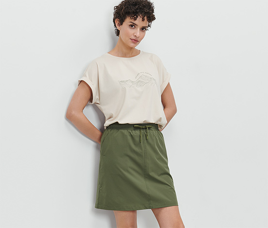 Funktionsrock mit Shorts, olivgrün