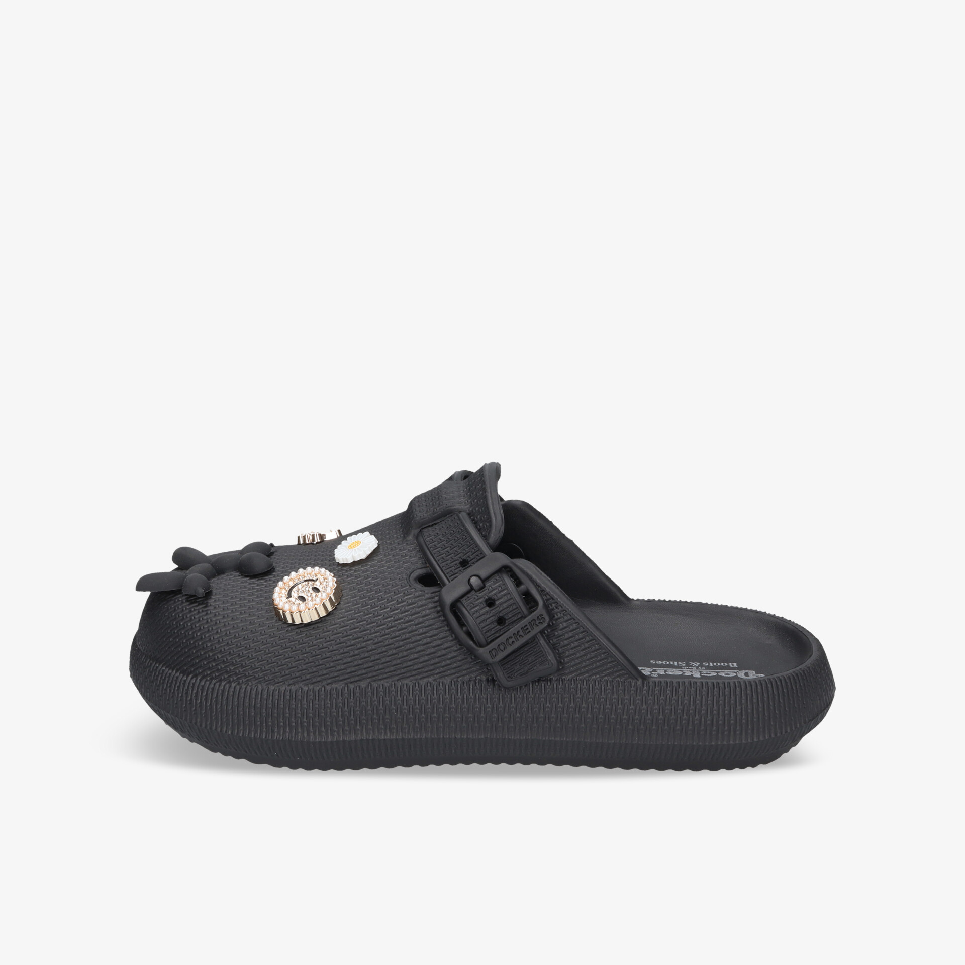 Dockers Damen Clogs schwarz