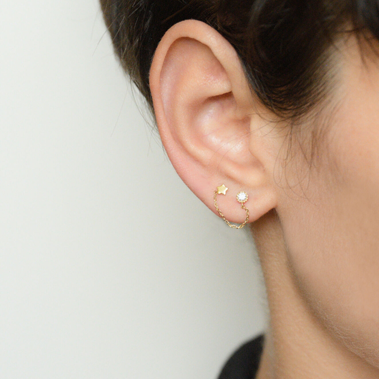 Instant d'Or Boucle d'oreille unitaire Royal or jaune