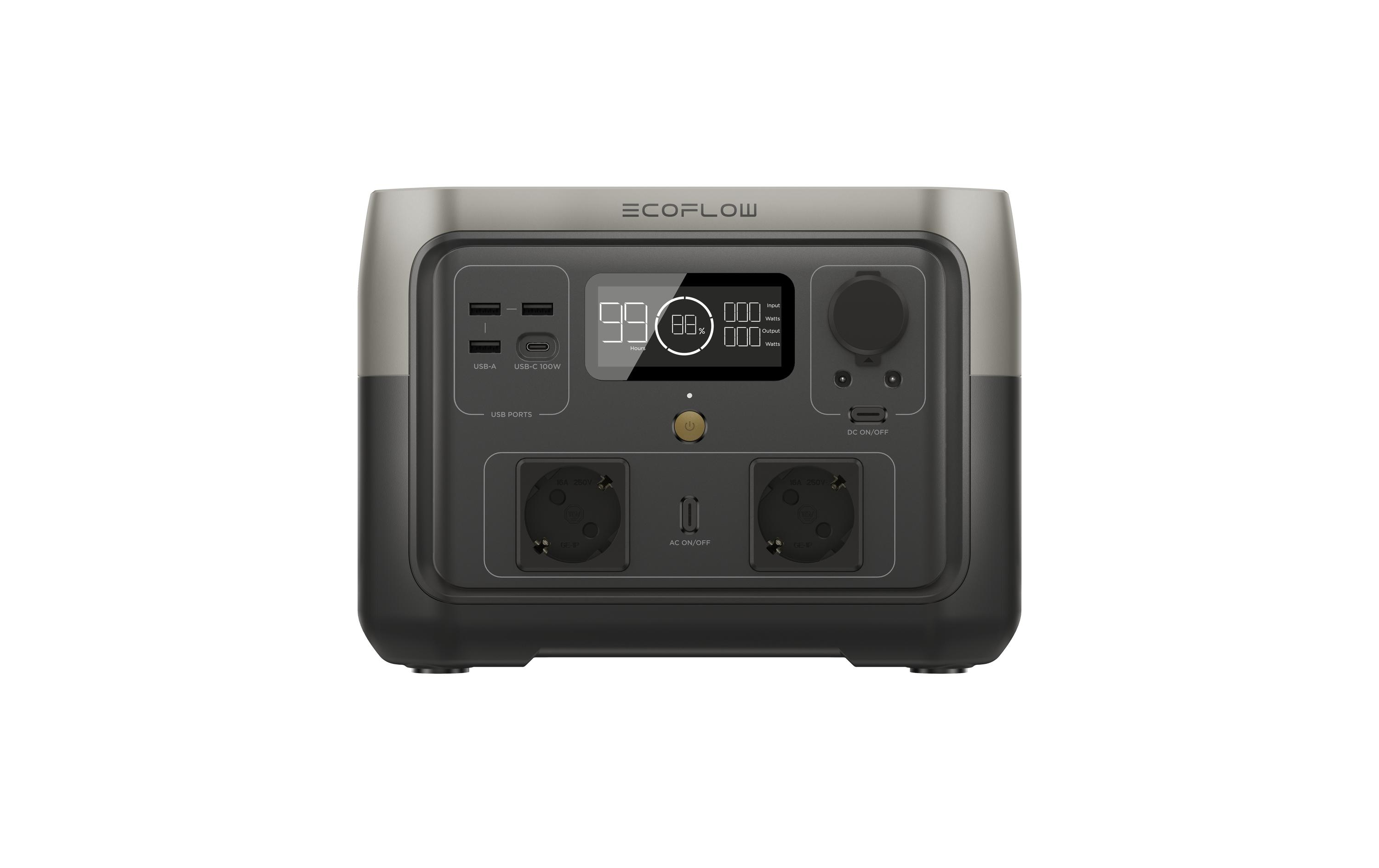 Power Station RIVER 2 Max 512 Wh<br>Tragbare Power Station mit 230 V AC Steckdose