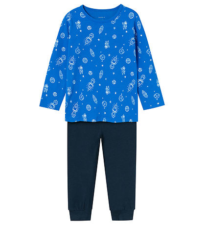 Name It Natt?j - NmmNightset - Noos - Skydiver m. Rumprint