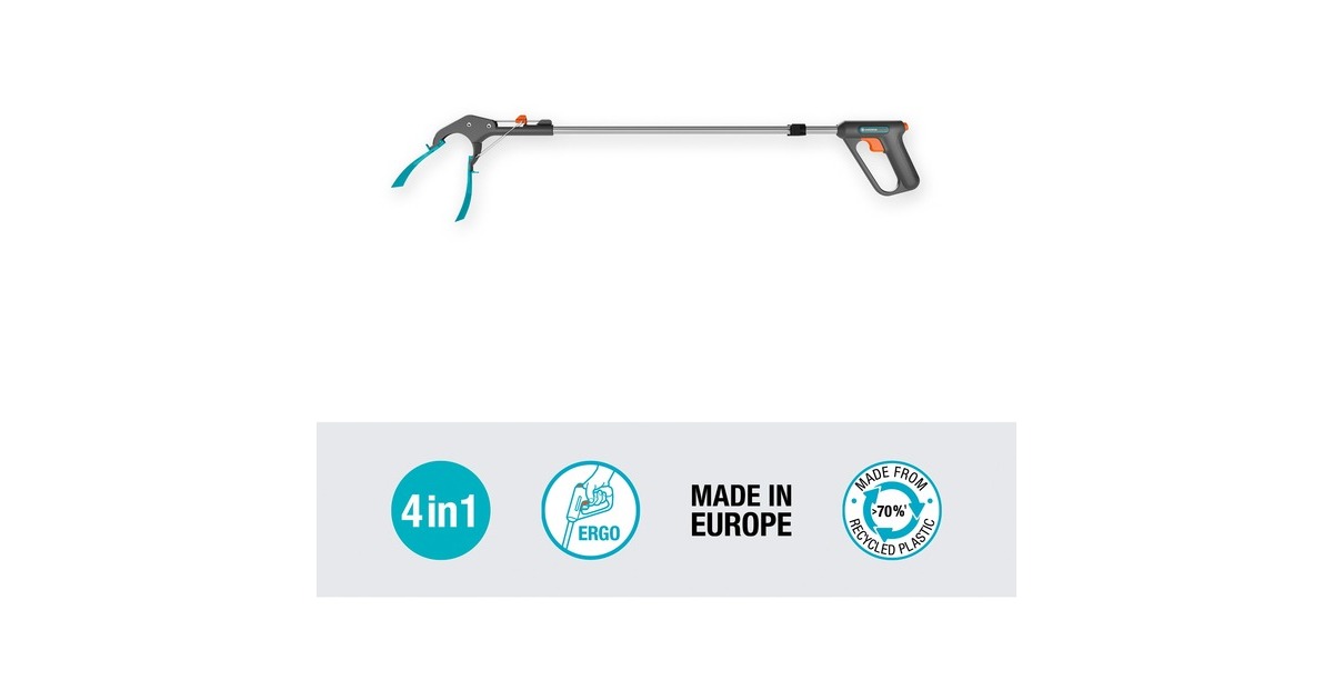 GARDENAGrijper 4-in-1  (Grijs/turquoise)