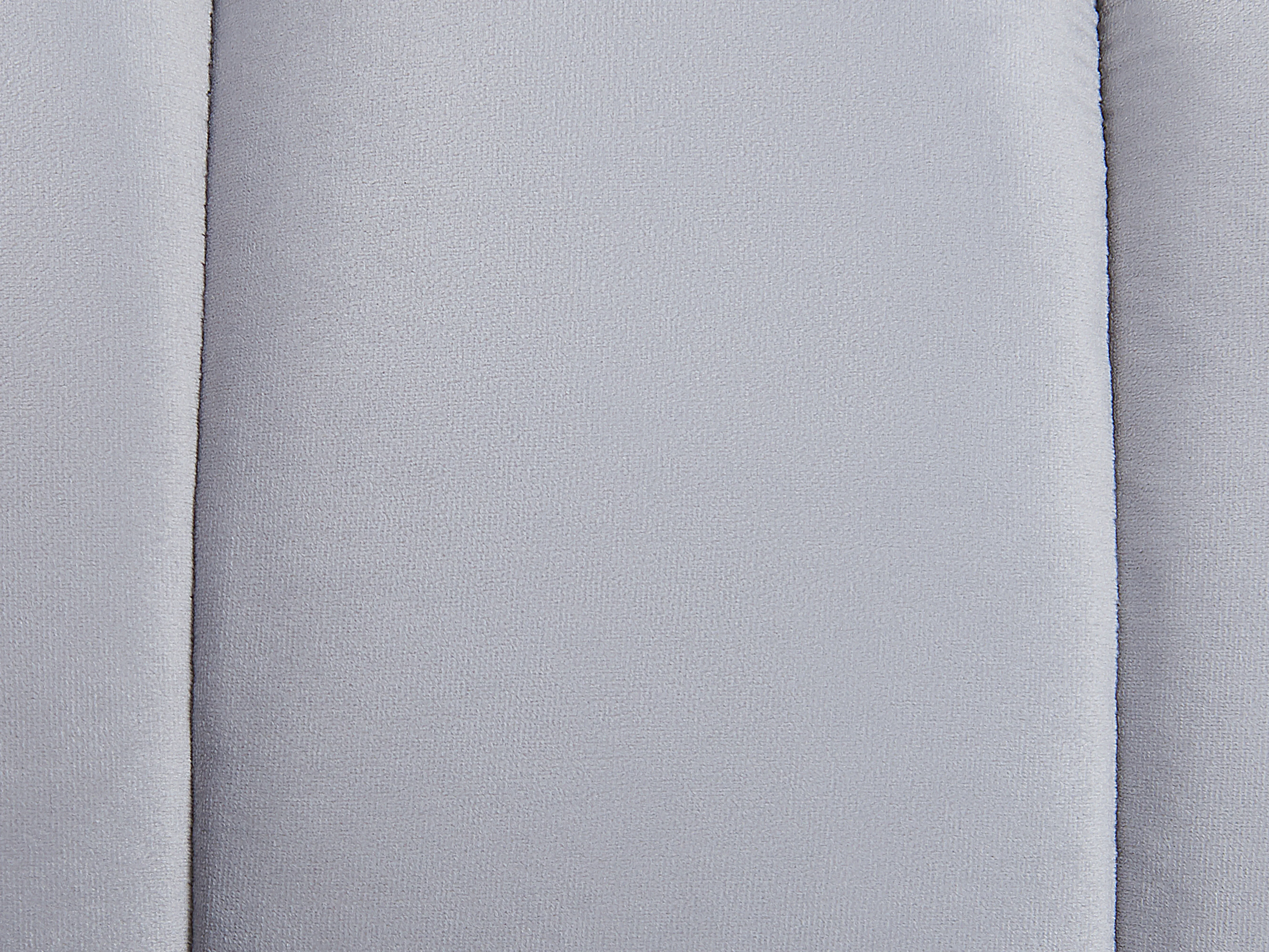 Linkszijdige chaise longue ALLIER Fluweel Lichtgrijs