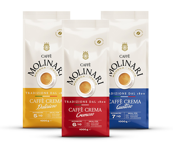 Caffè Molinari Caffè Crema Probierset - Ganze Bohne