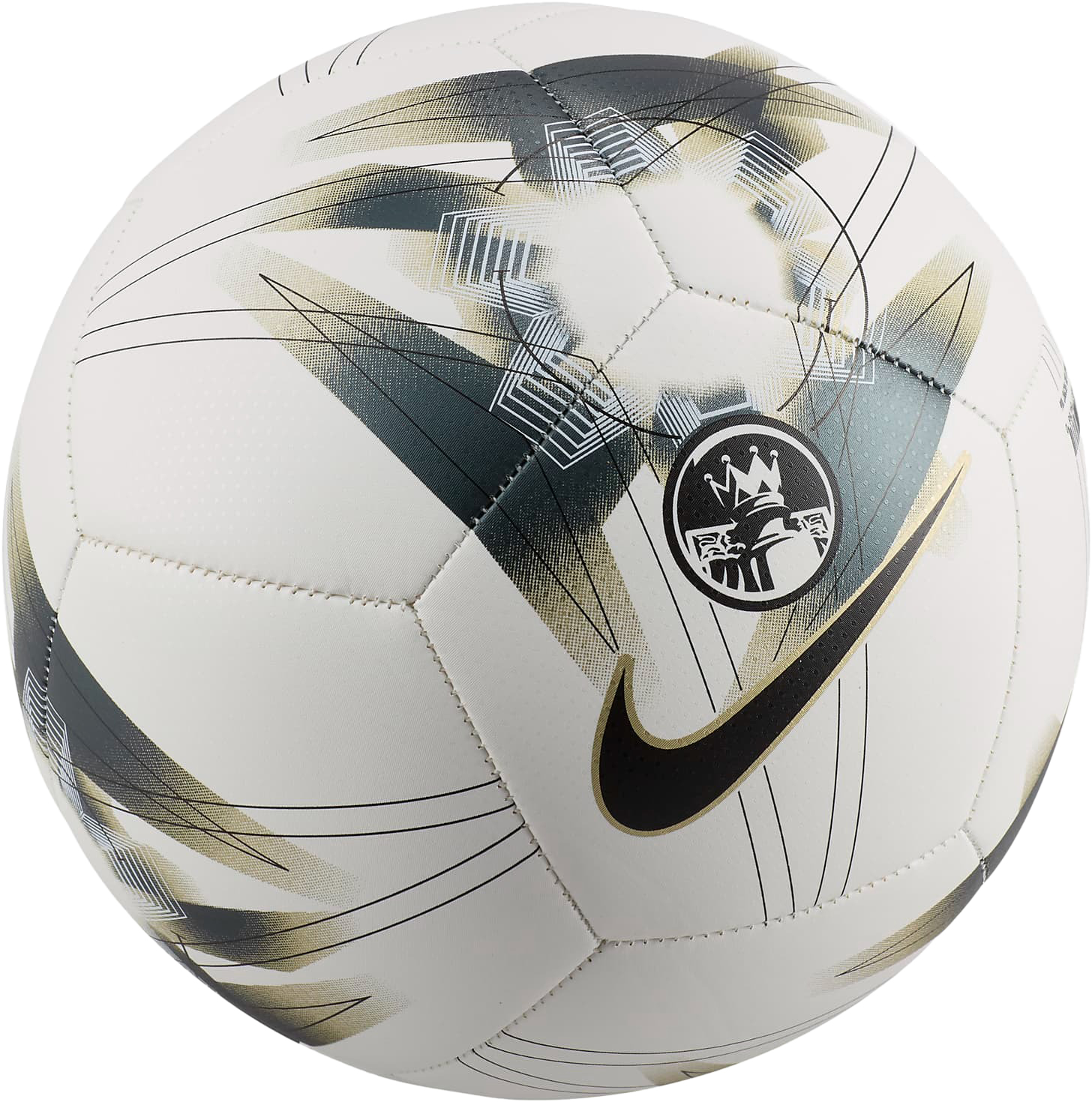 Premier League Pitch White/Metallic Gold Star/Black