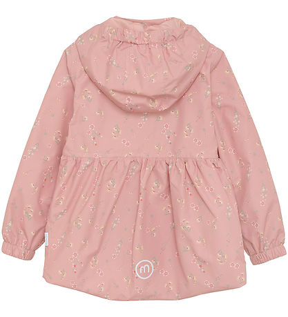 Minymo Sommerjakke - Peach Beige m. Blomster/Fl?ser