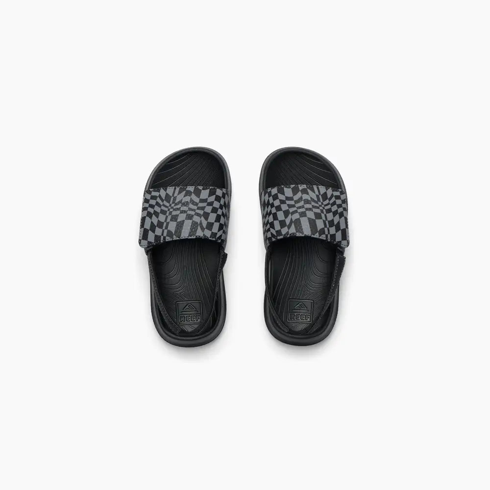 Little Salty Slide Black Swell Checker