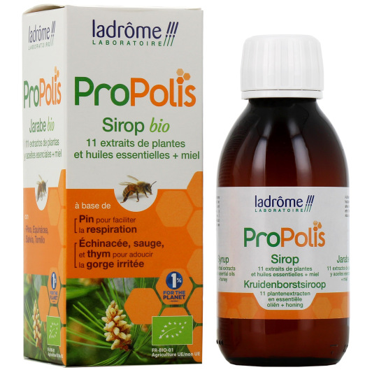 Ladrôme ProPolis Sirop à la Propolis - Respiration, Gorge irritée
